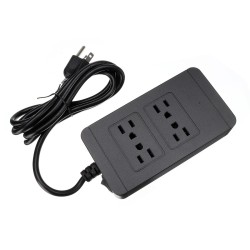 2500W Power Strip Socket 4 AC Outlets 4 USB Ports Charger Smart Power Switch Socket US 2500W Power Strip Socket 4 AC Outlets 4 USB Ports Charger Smart Power Switch Socket US
