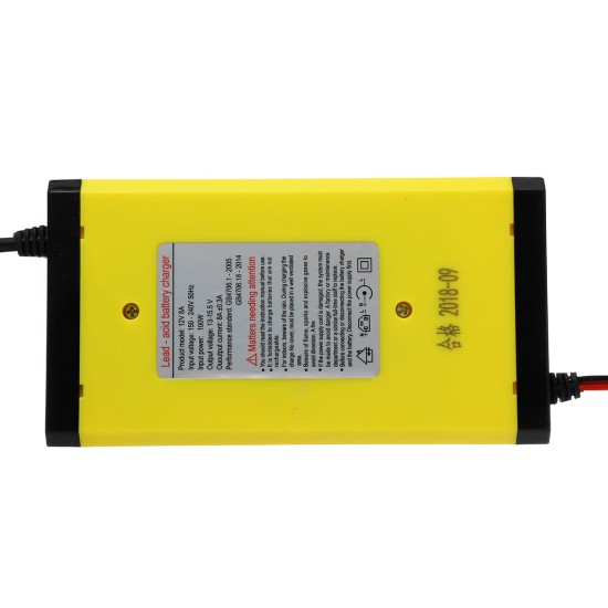 DC 12V 8A Pulse Repair Battery Charger For Car Motorcycle AGM GEL WET Lead Acid Battery LCD