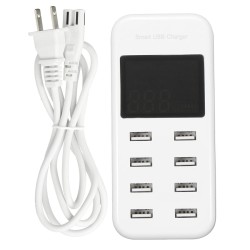 LED Multi USB Charger 8-Port Smart Fast Desktop Hub Wall Charger Charging Station Quick Charge Intelligent Identification Phone Charger LED Multi USB Charger 8-Port Smart Fast Desktop Hub Wall Charger Charging Station Quick Charge Intelligent Identification Phone Charger