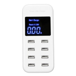 LED Multi USB Charger 8-Port Smart Fast Desktop Hub Wall Charger Charging Station Quick Charge Intelligent Identification Phone Charger LED Multi USB Charger 8-Port Smart Fast Desktop Hub Wall Charger Charging Station Quick Charge Intelligent Identification Phone Charger