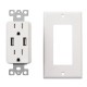 US Wall Socket 2 USB Outlets 2.4A/3.1A/4.2A Charger Socket Wall Socket Panel Switch