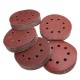 100pcs 125mm 8 Holes Abrasive Sand Discs 60-240 Grit Sanding Papers