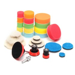 29pcs Polishing Pad Kit With M14 Thread Back Pad And Adapter For Polishing Waxing 29pcs Polishing Pad Kit With M14 Thread Back Pad And Adapter For Polishing Waxing