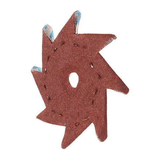 50Pcs 240 Grit Octagonal Abrasive Sandpaper Double Layer Sanding Buffing Tool