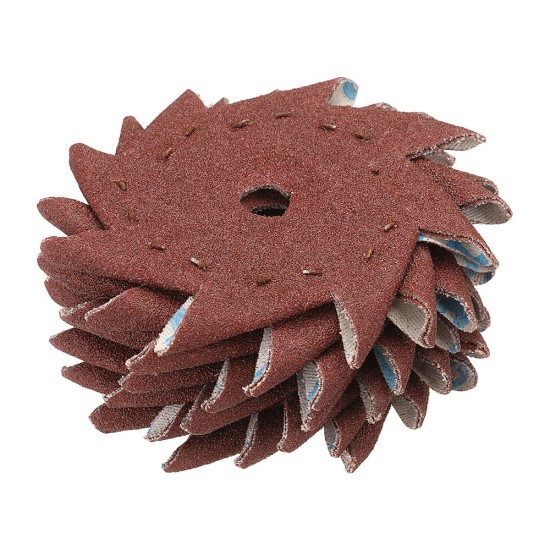 50Pcs 240 Grit Octagonal Abrasive Sandpaper Double Layer Sanding Buffing Tool