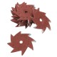 50Pcs 240 Grit Octagonal Abrasive Sandpaper Double Layer Sanding Buffing Tool