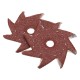 50Pcs 320 Grit Octagonal Abrasive Sandpaper Double Layer Sanding Buffing Tool