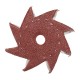 50Pcs 320 Grit Octagonal Abrasive Sandpaper Double Layer Sanding Buffing Tool