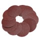 60pcs 3 Inch 60/80/120 Grit Sandpaper with 75mm Hand Polishing Pad for Polishing Abrasive Tools