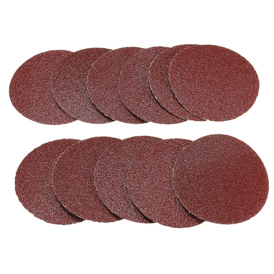 60pcs 3 Inch 60/80/120 Grit Sandpaper with 75mm Hand Polishing Pad for Polishing Abrasive Tools