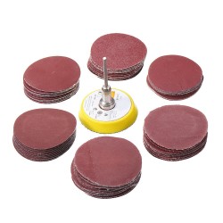 60pcs 50mm Sanding Disc Sandpaper with Backing Pad for Dremel Rotary Tool 60pcs 50mm Sanding Disc Sandpaper with Backing Pad for Dremel Rotary Tool