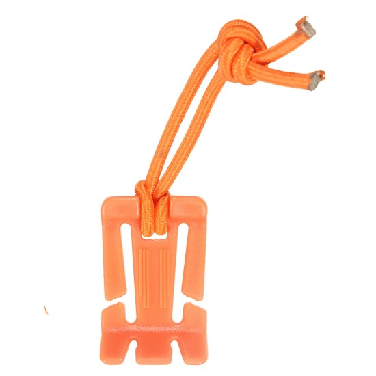 5pcs Military Dominator Elastic Cord Hang Buckle Clip Pals Molle Style Webbing Orange