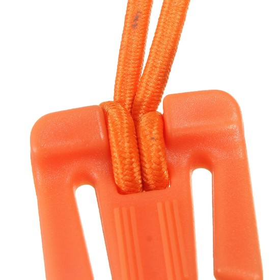 5pcs Military Dominator Elastic Cord Hang Buckle Clip Pals Molle Style Webbing Orange