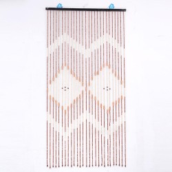 90x175cm 27Line Wooden Bead Curtains Fly Screen Porch Bedroom Living Room Divider 90x175cm 27Line Wooden Bead Curtains Fly Screen Porch Bedroom Living Room Divider