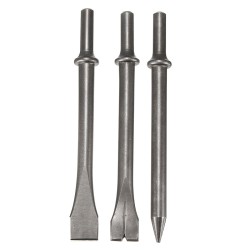 3 Pcs 7inch Length Air Hammers Punch Chipping Chisel Set Round Bar Tool Accessory 3 Pcs 7inch Length Air Hammers Punch Chipping Chisel Set Round Bar Tool Accessory