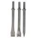 3 Pcs 7inch Length Air Hammers Punch Chipping Chisel Set Round Bar Tool Accessory