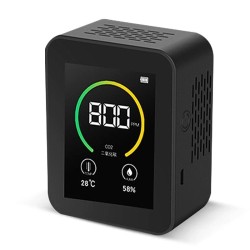 Carbon Dioxide Tester Indoor Air Quality Monitor Real Time CO2 TFT Color Screen Intelligent Air Quality Sensor Tester Carbon Dioxide Tester Indoor Air Quality Monitor Real Time CO2 TFT Color Screen Intelligent Air Quality Sensor Tester