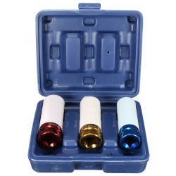 3 Pcs CR-MO 1/2inch 17mm 19mm 21mm Alloy Wheel Impact Nut Socket Set Wall Deep Impact Socket 3 Pcs CR-MO 1/2inch 17mm 19mm 21mm Alloy Wheel Impact Nut Socket Set Wall Deep Impact Socket
