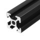 400mm Length Black Anodized 2020 T-Slot Aluminum Profiles Extrusion Frame For CNC