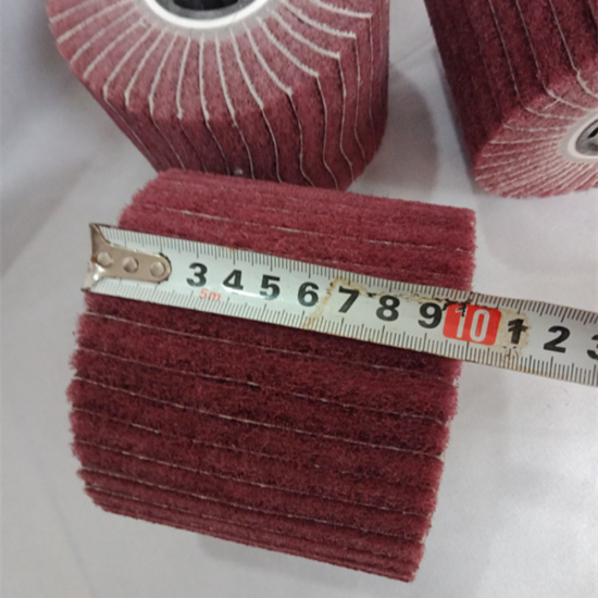 80 GRIT Fiber Nylon Stainless Steel Wire Drawing Polishing Wheel Special Abrasive Cloth Wheel For Wire Drawing Machine Flying Wing Wheel