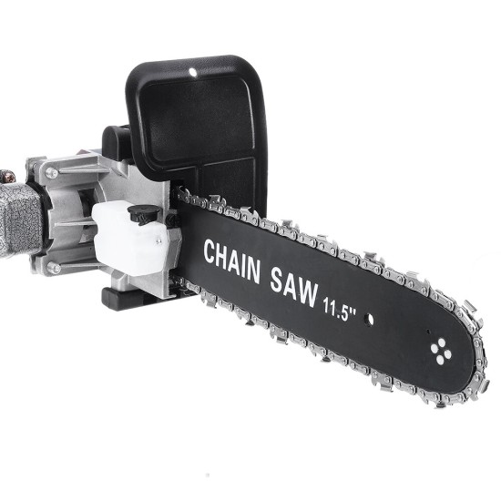 Upgrade 6th 11.5 Inch Free-installation Chainsaw Bracket For 100 125 150 Angle Grinder Woodworking Chain Saw