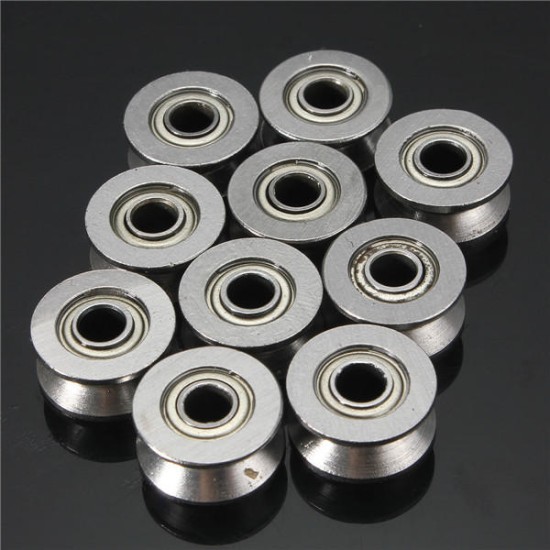 10pcs 624VV V Groove Sealed Ball Bearings V Groove 4x13x6mm 1.5mm Deep Ball Bearings