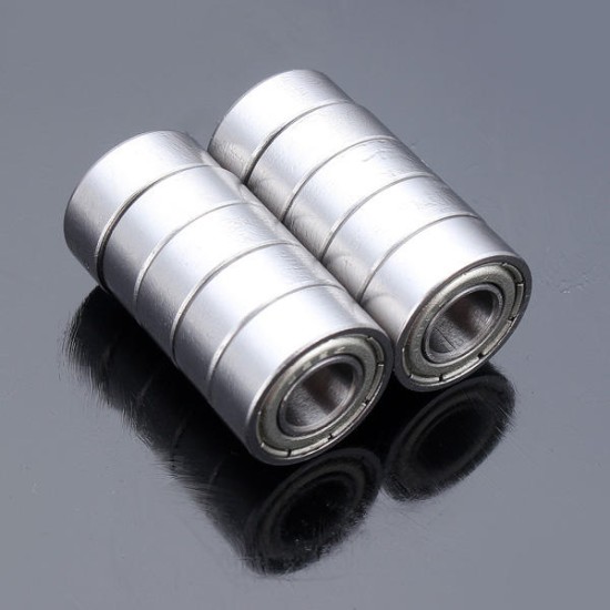 10pcs 6x13x5mm Steel Sealed Shielded Deep Groove Ball Bearings 686zz