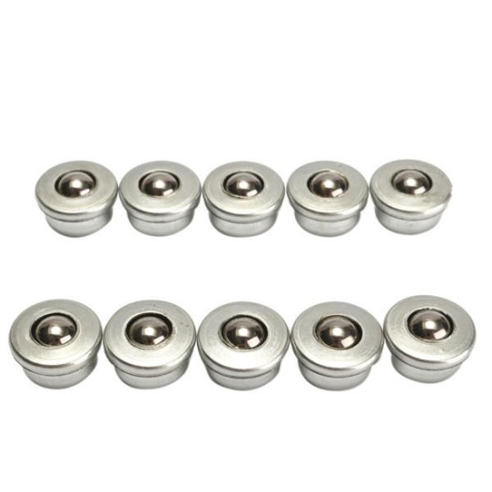 10pcs 8mm Diameter Ball Metal Transfer Bearing Unit Conveyor Roller CY-8H Ball Bearing