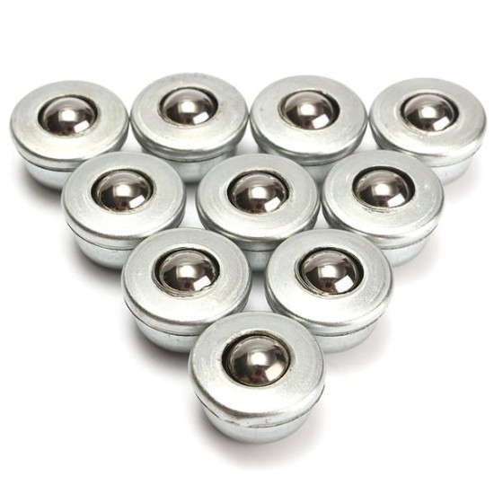 10pcs 8mm Diameter Ball Metal Transfer Bearing Unit Conveyor Roller CY-8H Ball Bearing