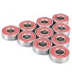 10pcs ABEC-7 Red Sealed Deep Groove Skateboard Ball Bearing 608RS 9x22x6mm Ball Bearing