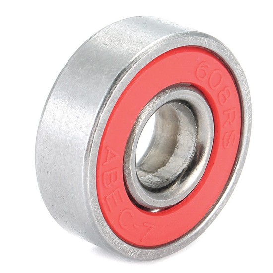 10pcs ABEC-7 Red Sealed Deep Groove Skateboard Ball Bearing 608RS 9x22x6mm Ball Bearing