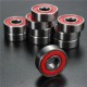 10pcs ABEC-7 Red Sealed Deep Groove Skateboard Ball Bearing 608RS 9x22x6mm Ball Bearing