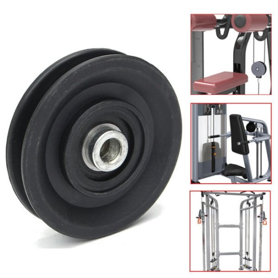 90mm Nylon Bearing Pulley Wheel 3.5inch Cable Gym Fitness Equipment Part