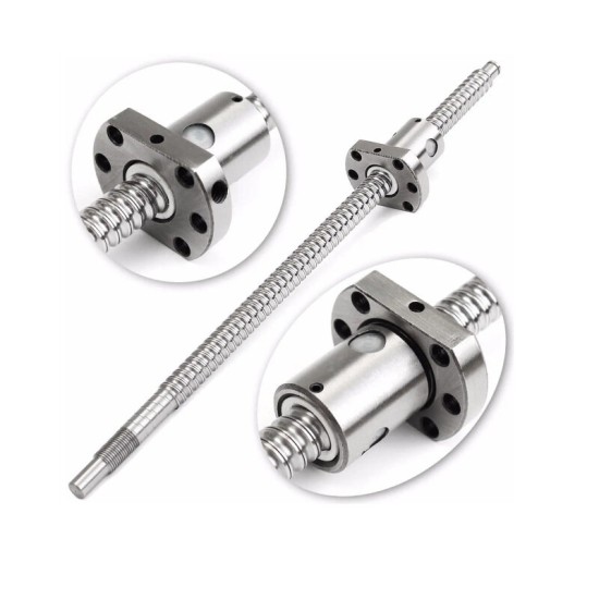 SFU1204 300-650mm Ball Screw with BK BF10 End Supports 6.35x8mm Coupler for CNC