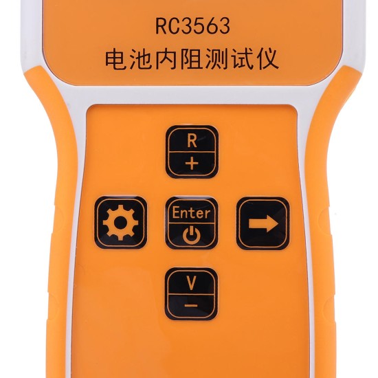 RC3563 Battery Internal Resistance Tester Battery Internal Resistance Lithium Nickel Chromium Lead Acid with Tester Clips+Battery Tester Compartment