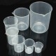 25mL To 250mL Graduated Clear Plastic Beaker Volumetric Container For Laboratory