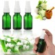 15/30/50ml Mini Green Spray Bottle Sprayer Refillable Container w/ Drop & Spray for Aromatherapy Perfume Essential Oi Travel