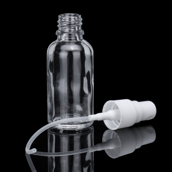 30ml/50ml/100ml Clear Glass Bottle Sprayer Essential Oils Container Spraying Bottle