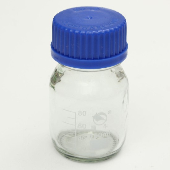 Experiment Glass Reagent Bottles Blue Screw Cap 100ml 250ml 500ml 1000ml