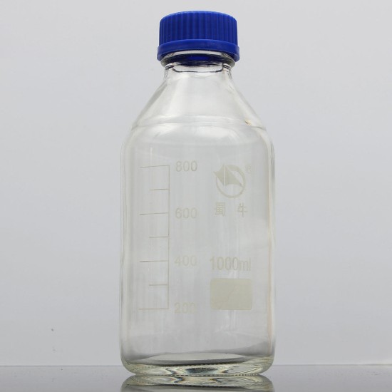 Experiment Glass Reagent Bottles Blue Screw Cap 100ml 250ml 500ml 1000ml