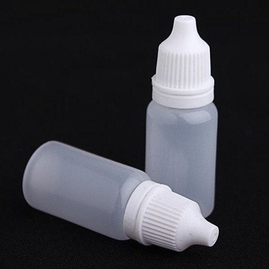 Eye Liquid Dropper 10ml Empty Plastic Squeezable Dropper Bottles