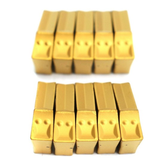 10pcs ZQMX3N11-1E SP300 YBC251 Cut Off Grooving Inserts for ZQ2020-3 Holder Turning Tool