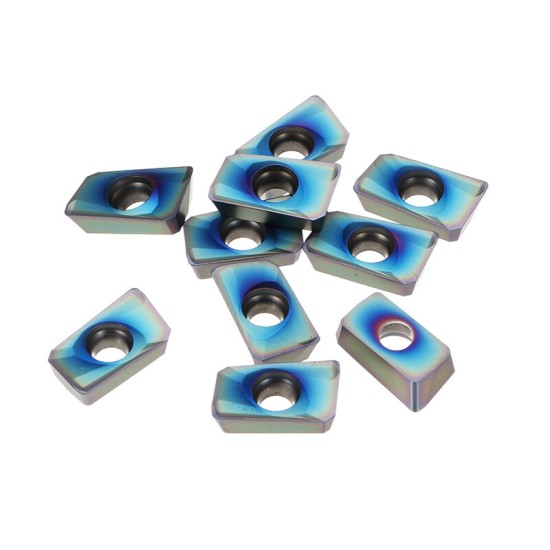 10pcs Blue Nano HRC52 APMT1604PDER NB7010 25R0.8 Carbide Inserts for Mill Cutter CNC Tool