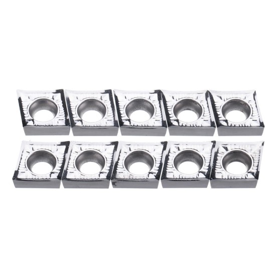 10pcs CCGT120404 AK H01 Aluminum Cutter Blade Carbide Insert Cutting Tool For CNC Turning Tools