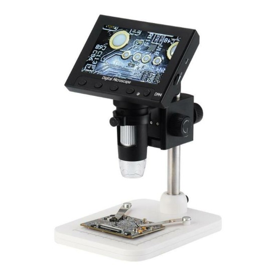 1000 x 2.0MP Magnifier USB Digital Electronic Microscope 4.3 Inch LCD Display