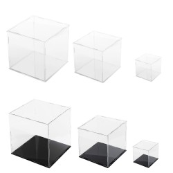10/20/30cm Acrylic Display Case Box Dustproof Self-Assembly Model Protection 10/20/30cm Acrylic Display Case Box Dustproof Self-Assembly Model Protection