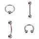 15/20pcs Professional Ear Nose Lips Navel Jewelry Body Piercing Steel Needle Forceps Clamps Set