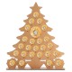 Wooden Christmas Advent Calendar Christmas Tree Decoration Fits 25 Circular Chocolates Candy Stand Rack