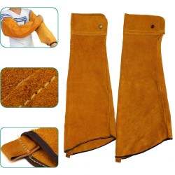 2pcs 23.6inch Cowhide Split Leather Welding Sleeves Protective Heat Arm Sleeve Tool 2pcs 23.6inch Cowhide Split Leather Welding Sleeves Protective Heat Arm Sleeve Tool