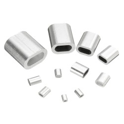 0.5-6mm Mini Aluminum Fishing Leader Sport Oval Sleeve Crimp Ferrule Swage Clamp 0.5-6mm Mini Aluminum Fishing Leader Sport Oval Sleeve Crimp Ferrule Swage Clamp